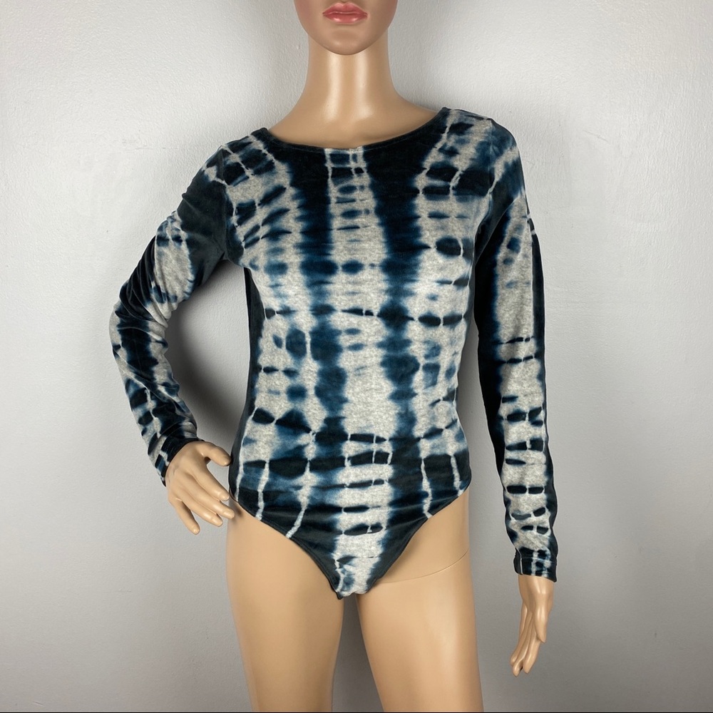 NEW ALLSAINTS VELVET TIE-DYE BODYSUIT - Picture 3 of 8